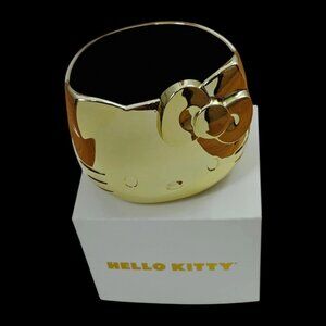 Sanrio Hello Kitty Pencil Pen Cosmetic Brush Holder Cup Gold Lunar New Year